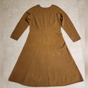 Uniqlo Long Sleeve A-Line Wool Dress
